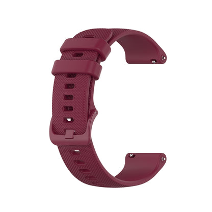 For Honor Watch GS 3i 22mm Small Plaid Texture Silicone Watch Band(Wine Red) -  by PMC Jewellery | Online Shopping South Africa | PMC Jewellery