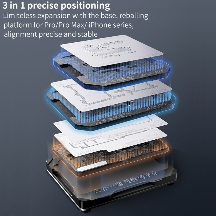 For Asus ROG Phone 6 Pro / 6 Qianli Mega-idea Multi-functional Middle Frame Positioning BGA Reballing Platform - Repair Platform by QIANLI | Online Shopping South Africa | PMC TechLife