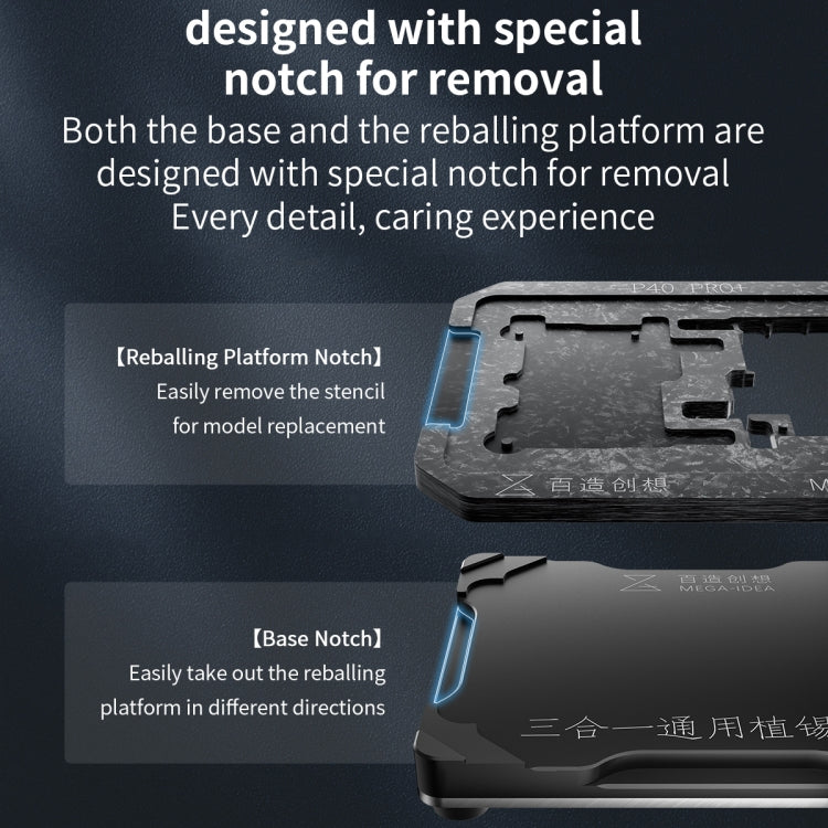 For Huawei P40 Pro Qianli Mega-idea Multi-functional Middle Frame Positioning BGA Reballing Platform - free shipping - PMC TechLife - Order now!