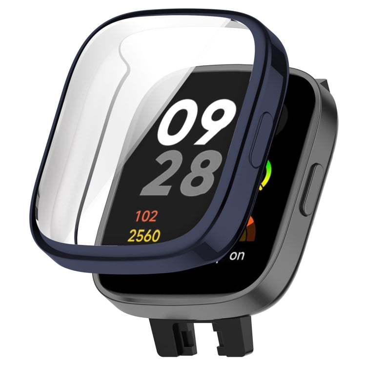 For Redmi Watch 3 Full Coverage TPU Electroplating Watch Protective Case(Midnight Blue) - Smart Wear by PMC TechLife | Online Shopping South Africa | PMC TechLife