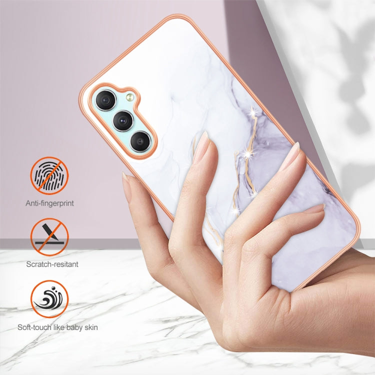 For Samsung Galaxy A24 Electroplating Marble Dual-side IMD Phone Case(White 006) - free shipping - PMC TechLife - Order now!