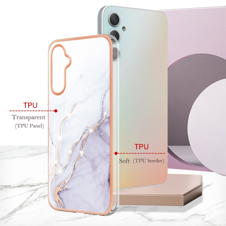 For Samsung Galaxy A24 Electroplating Marble Dual-side IMD Phone Case(White 006) - free shipping - PMC TechLife - Order now!