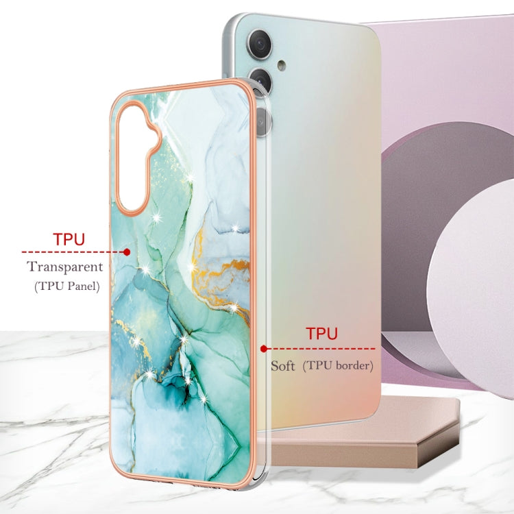 For Samsung Galaxy A24 Electroplating Marble Dual-side IMD Phone Case(Green 003) - free shipping - PMC TechLife - Order now!