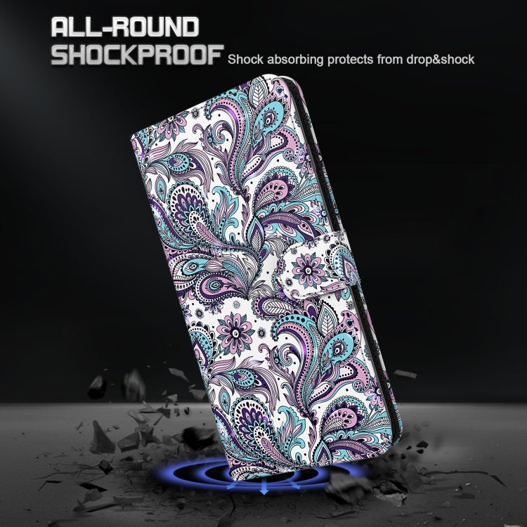 For Xiaomi Redmi Note 12 4G Global 3D Painting Pattern Flip Leather Phone Case(Swirl Pattern) - Note 12 Cases by PMC Jewellery | Online Shopping South Africa | PMC Jewellery