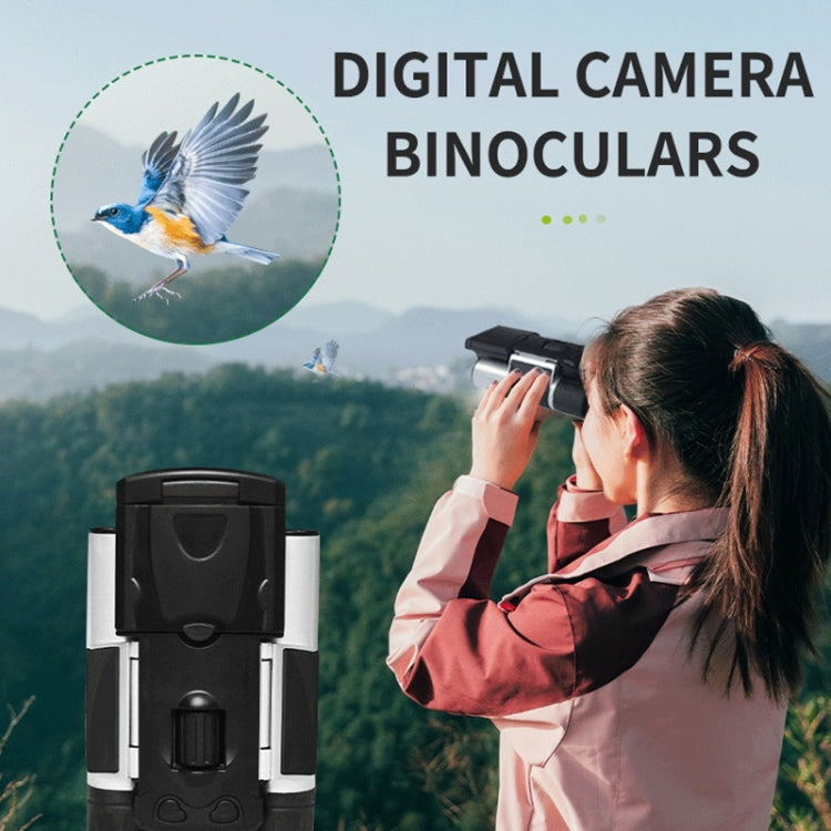 DT10 10x25 2 inch LCD Screen 2.5K Binocular Telescope Digital Camera(Silver Black) - Binoculars by PMC Jewellery | Online Shopping South Africa | PMC Jewellery