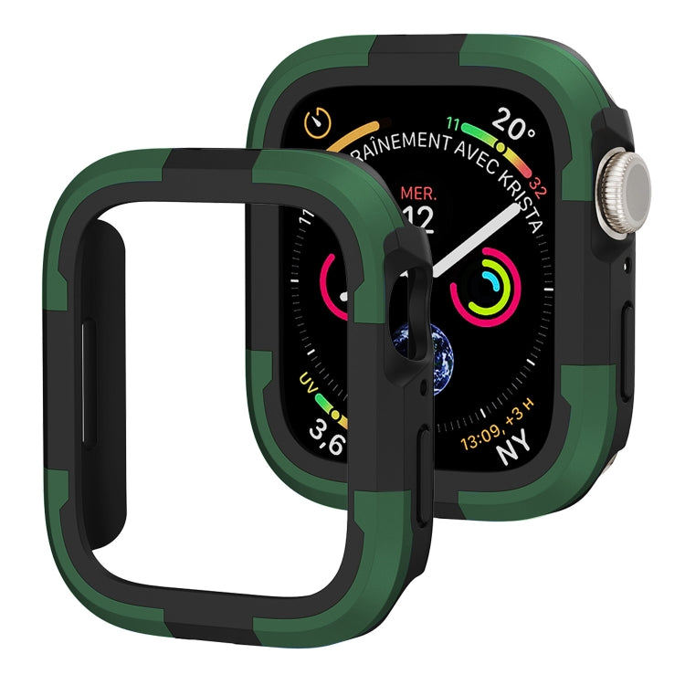 For Apple Watch Series SE 2&6&SE&5&4 40mm Armor Frame Watch Case(Green) - Smart Wear by PMC TechLife | Online Shopping South Africa | PMC TechLife