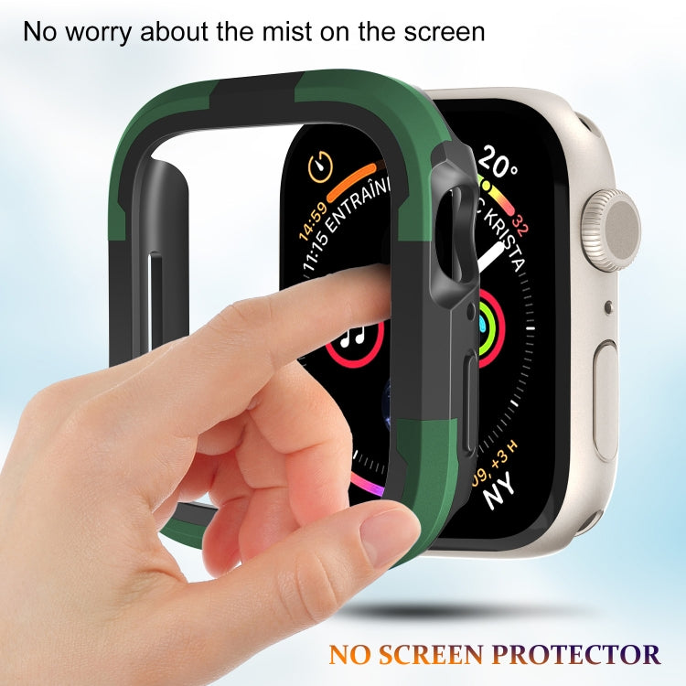 For Apple Watch Series SE 2&6&SE&5&4 40mm Armor Frame Watch Case(Green) - Smart Wear by PMC TechLife | Online Shopping South Africa | PMC TechLife