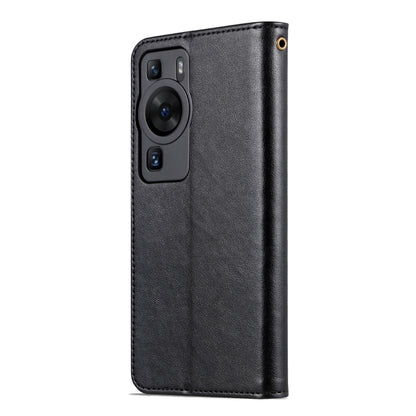 For Huawei P60 / P60 Pro AZNS Sheepskin Texture Flip Leather Phone Case(Black) - Huawei Cases by AZNS | Online Shopping South Africa | PMC Jewellery | Buy Now Pay Later Mobicred