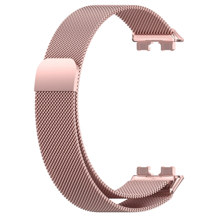 For Huawei Band 10 / 9 / 8 Milanese Metal Watch Band(Rose Pink) - Watch Bands by PMC TechLife | Online Shopping South Africa | PMC TechLife | Buy Now Pay Later Mobicred