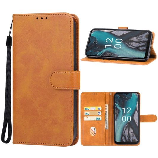 For Nokia C22 Leather Phone Case(Brown) - Nokia Cases by PMC Jewellery | Online Shopping South Africa | PMC Jewellery