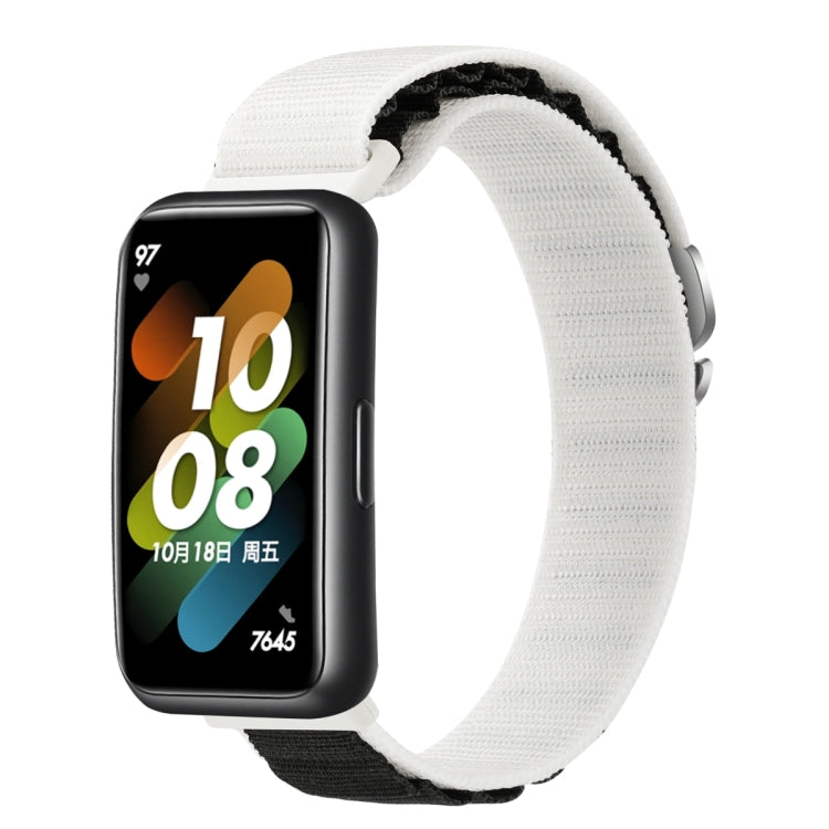 For Huawei Band 7 Loop Nylon Watch Band(Starlight Black) - Smart Wear by PMC TechLife | Online Shopping South Africa | PMC TechLife