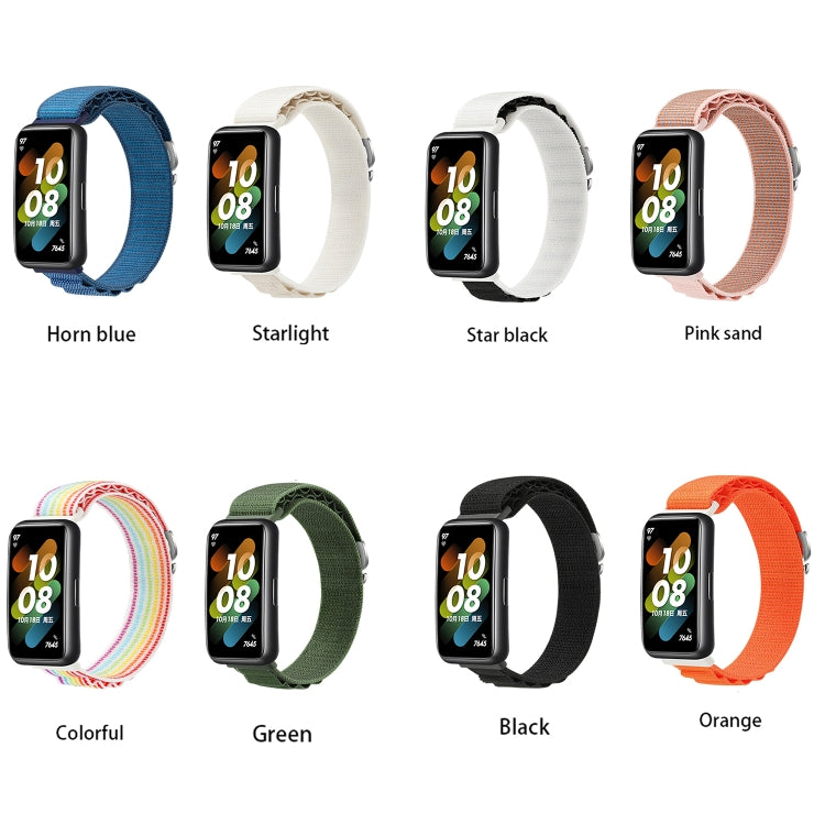 For Huawei Band 7 Loop Nylon Watch Band(Starlight) - Smart Wear by PMC TechLife | Online Shopping South Africa | PMC TechLife