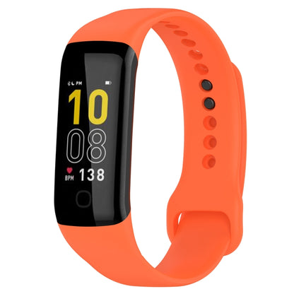 For Mambo Band 5 / 5S Solid Color Silicone Replacement Watch Band(Orange) - Smart Wear by PMC Jewellery | Online Shopping South Africa | PMC Jewellery