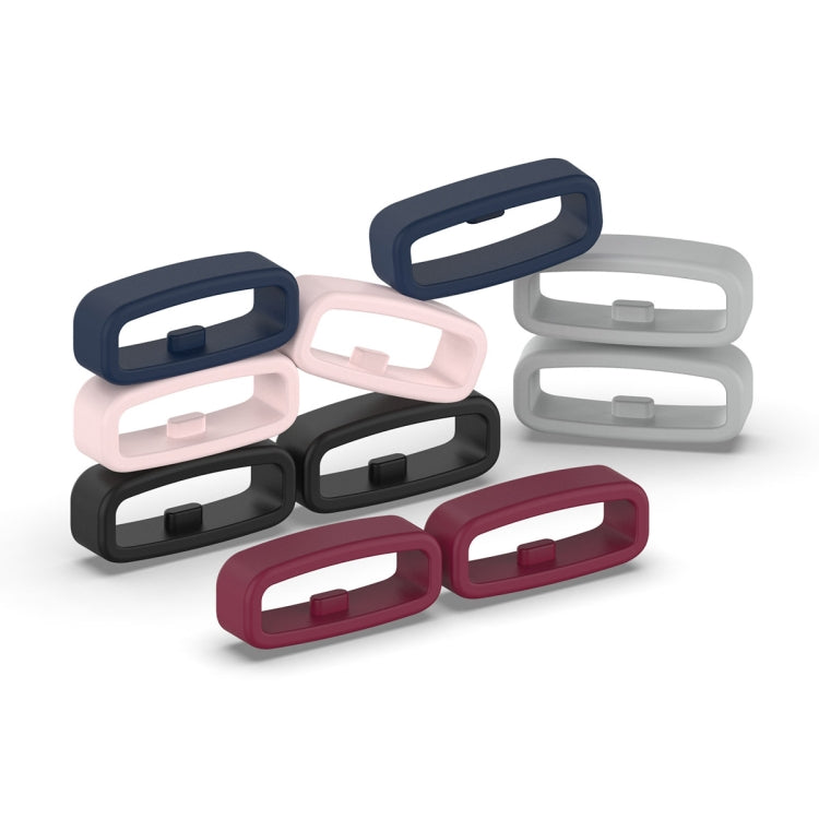 20mm 10pcs Universal Watch Band Fixed Silicone Ring Safety Buckle(White) -  by PMC TechLife | Online Shopping South Africa | PMC TechLife