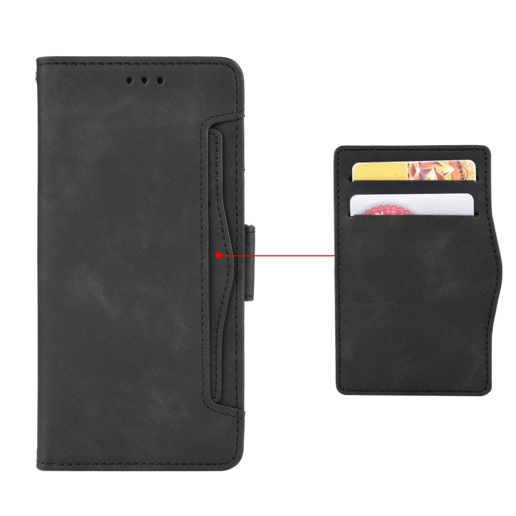 For Infinix Hot 30 4G X6831 Skin Feel Calf Texture Card Slots Leather Phone Case(Black) - Infinix Cases by PMC Jewellery | Online Shopping South Africa | PMC Jewellery