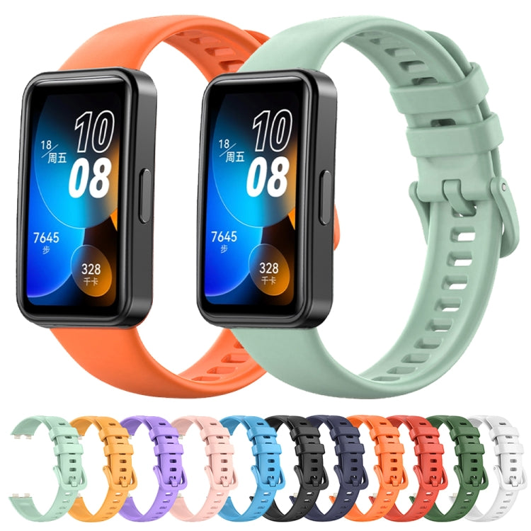 For Huawei Band 8 16mm Solid Color Silicone Replacement Watch Band(Pink) -  by PMC TechLife | Online Shopping South Africa | PMC TechLife