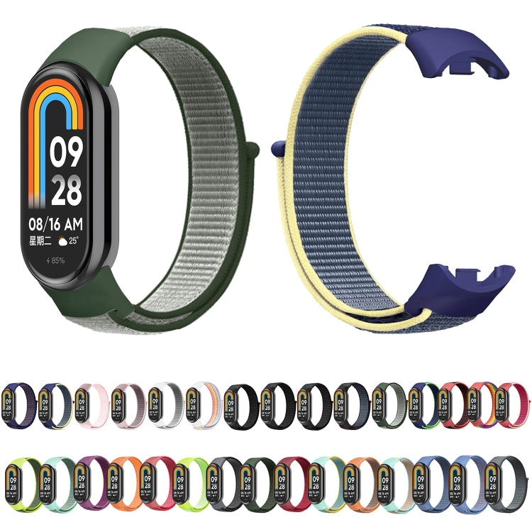 For Xiaomi Mi Band 8 Loop Nylon Replacement Watch Band(Anchor Gray) -  by PMC TechLife | Online Shopping South Africa | PMC TechLife