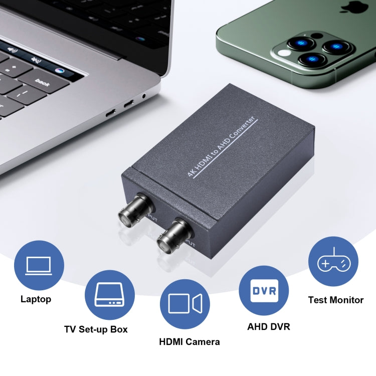 NK-C9 HDMI to AHD 1080P HD Video Converter(Grey) - Converter by PMC TechLife | Online Shopping South Africa | PMC TechLife