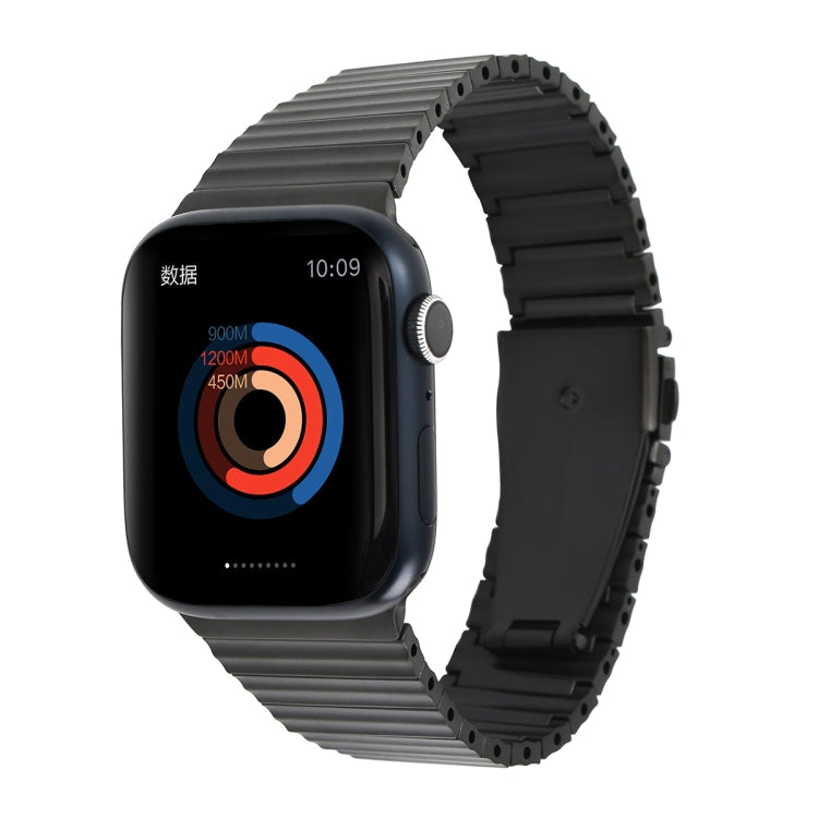 Ocean Metal Replacement Watch Band For  Apple Watch 6 44mm(Black) -  by PMC TechLife | Online Shopping South Africa | PMC TechLife