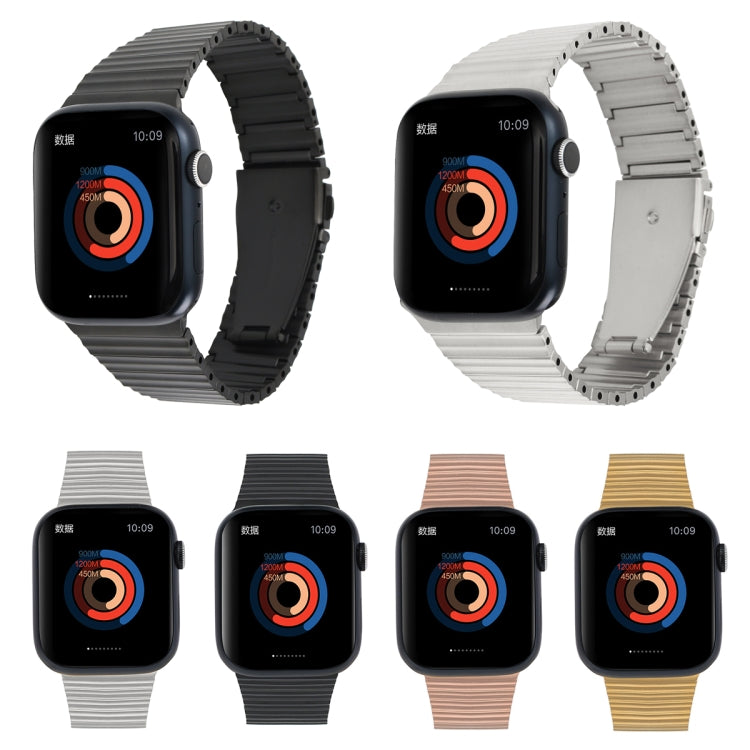 Ocean Metal Replacement Watch Band For Apple Watch 38mm(Silver) - Watch Bands by PMC TechLife | Online Shopping South Africa | PMC TechLife