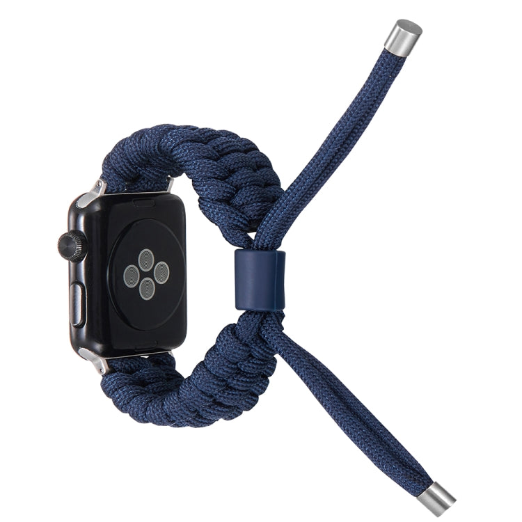 Stretch Plain Silicone Bean Watch Band For Apple Watch SE 2022 40mm(Navy Blue) -  by PMC Jewellery | Online Shopping South Africa | PMC Jewellery