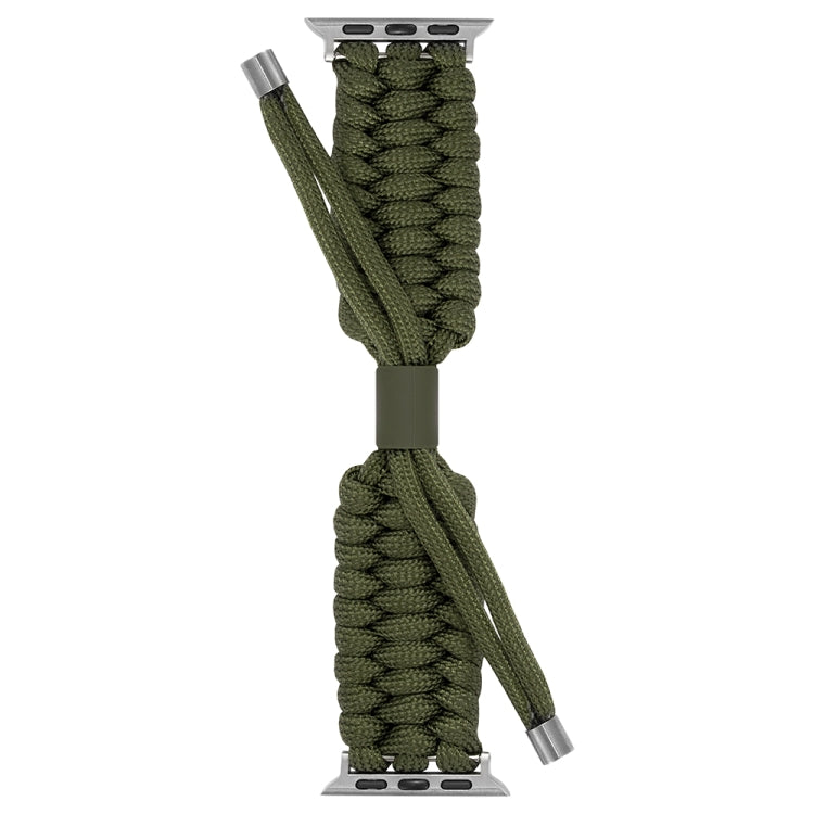 Stretch Plain Silicone Bean Watch Band For Apple Watch SE 44mm(Army Green) -  by PMC TechLife | Online Shopping South Africa | PMC TechLife