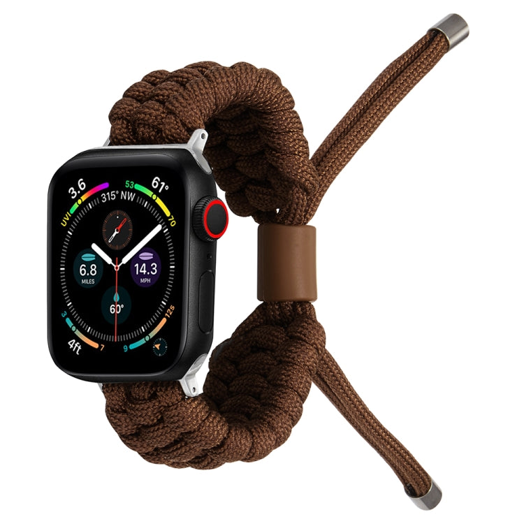Stretch Plain Silicone Bean Watch Band For Apple Watch 6 40mm(Coffee Brown) -  by PMC TechLife | Online Shopping South Africa | PMC TechLife