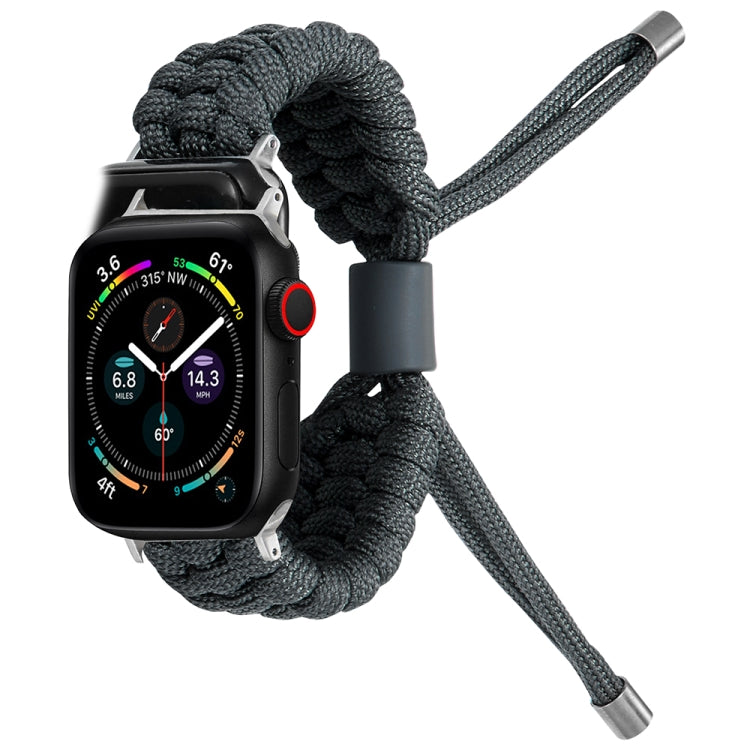 Stretch Plain Silicone Bean Watch Band For Apple Watch 6 44mm(Dark Grey) -  by PMC TechLife | Online Shopping South Africa | PMC TechLife