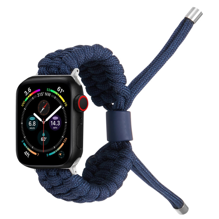 Stretch Plain Silicone Bean Watch Band For Apple Watch 5 44mm(Navy Blue) -  by PMC TechLife | Online Shopping South Africa | PMC TechLife