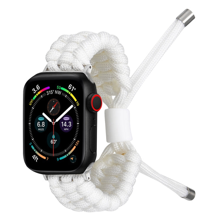 Stretch Plain Silicone Bean Watch Band For Apple Watch 4 40mm(White) -  by PMC TechLife | Online Shopping South Africa | PMC TechLife
