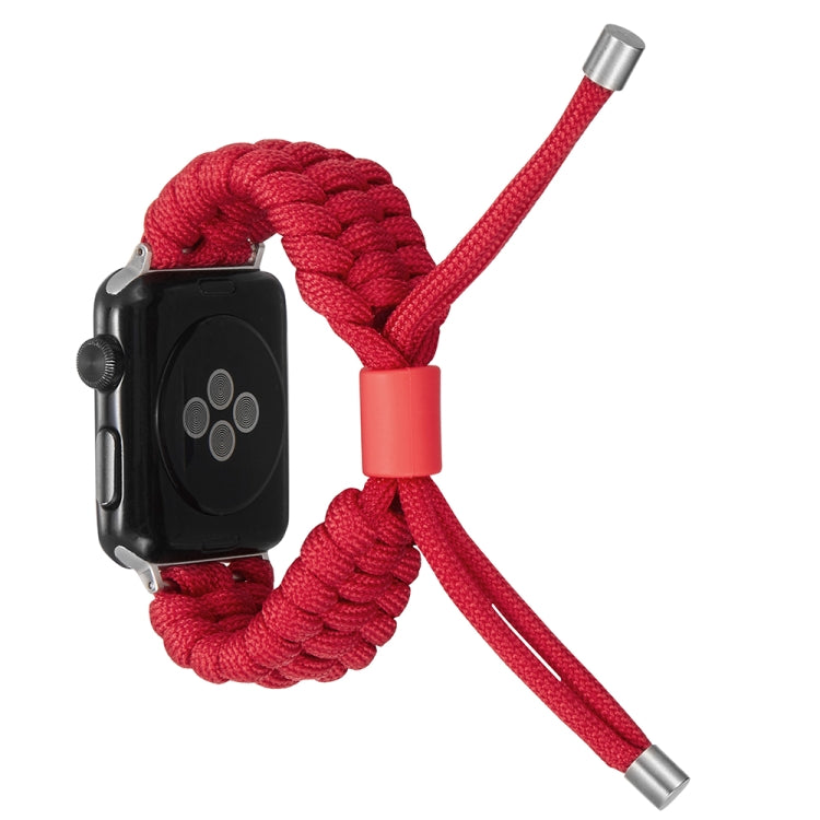 Stretch Plain Silicone Bean Watch Band For Apple Watch 3 38mm(Red) -  by PMC TechLife | Online Shopping South Africa | PMC TechLife