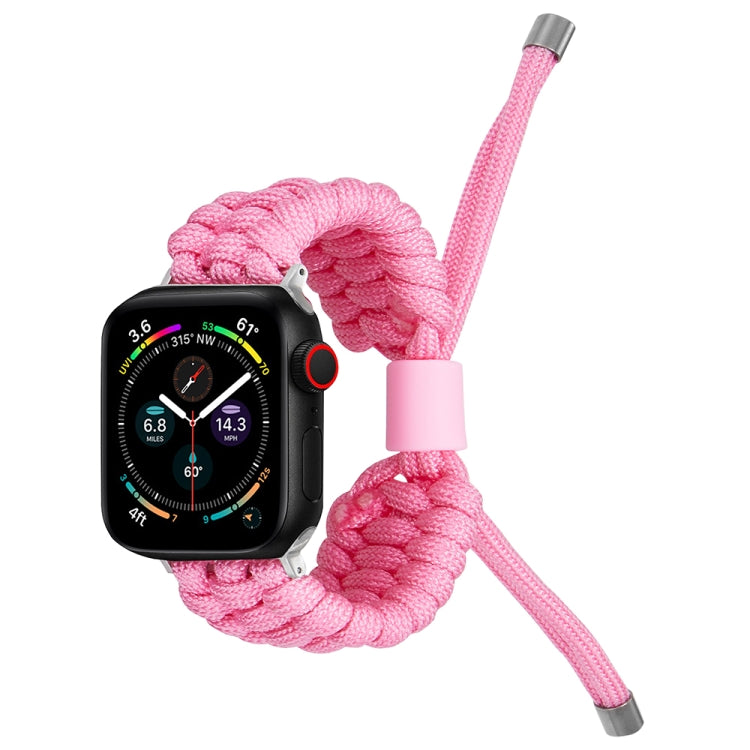 Stretch Plain Silicone Bean Watch Band For Apple Watch 3 38mm(Light Pink) -  by PMC TechLife | Online Shopping South Africa | PMC TechLife