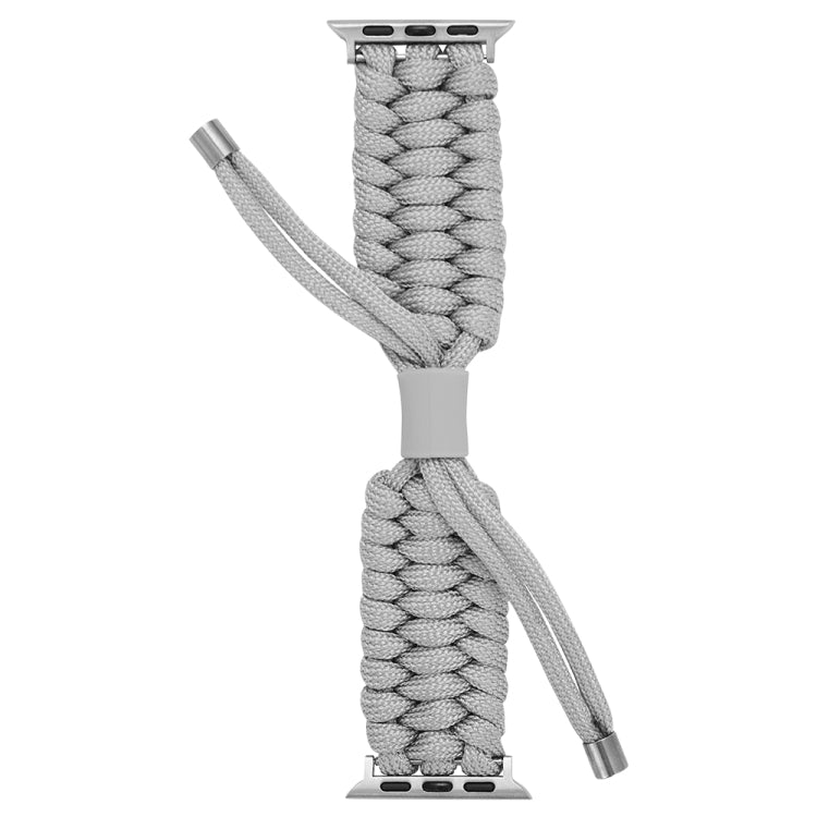 Stretch Plain Silicone Bean Watch Band For Apple Watch 2 38mm(Grey White) -  by PMC TechLife | Online Shopping South Africa | PMC TechLife