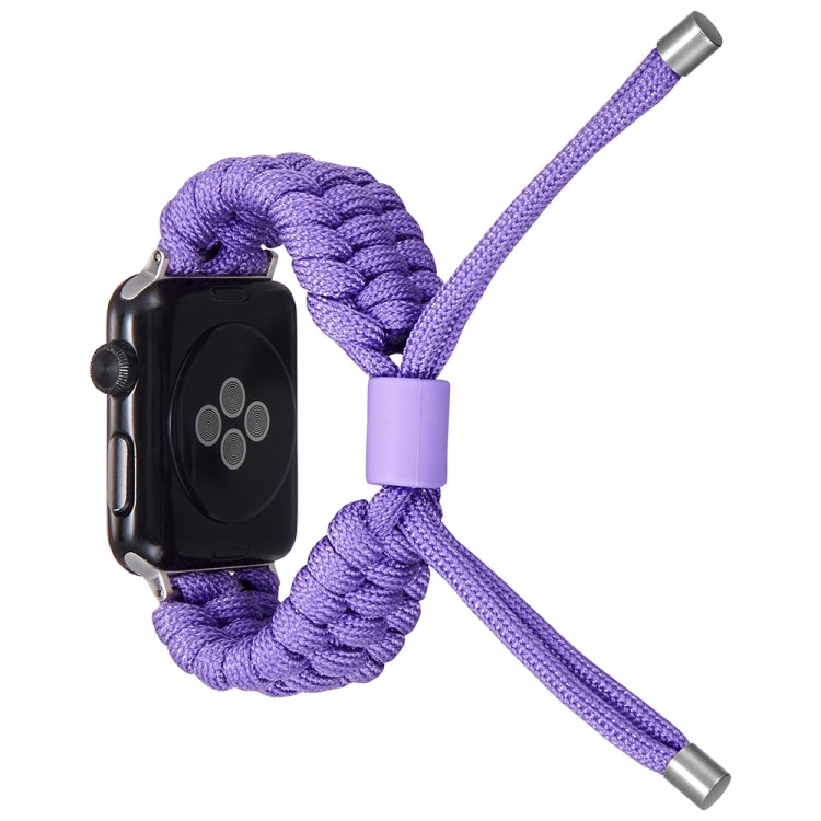 Stretch Plain Silicone Bean Watch Band For Apple Watch 38mm(Light Purple) -  by PMC TechLife | Online Shopping South Africa | PMC TechLife