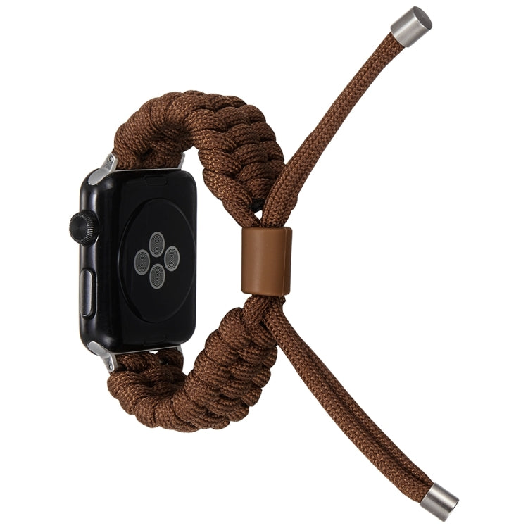 Stretch Plain Silicone Bean Watch Band For Apple Watch 9 45mm(Coffee Brown) - Watch Bands by PMC TechLife | Online Shopping South Africa | PMC TechLife