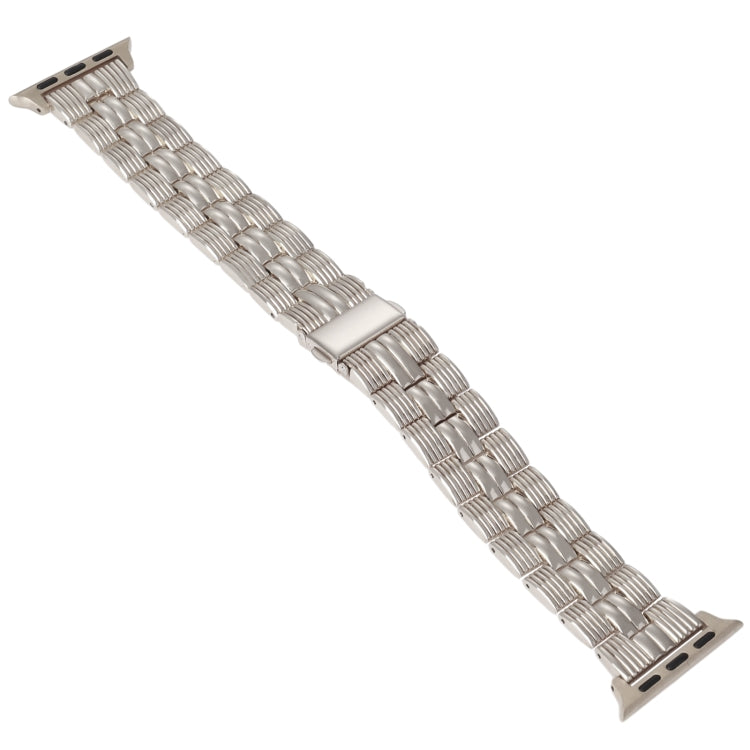 3-Beads Stripe Metal Watch Band For Apple Watch 4 40mm(Starlight) -  by PMC TechLife | Online Shopping South Africa | PMC TechLife