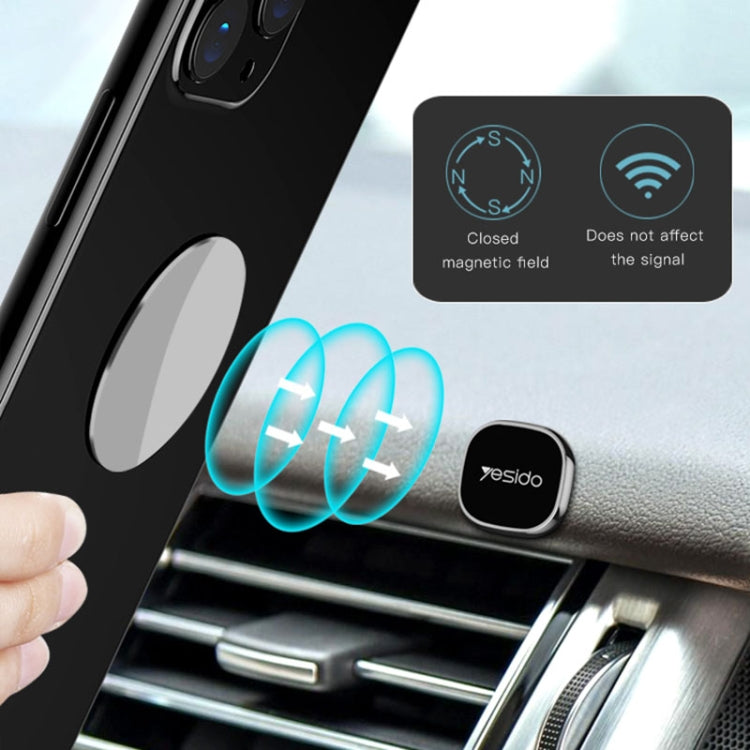 Yesido C81 Car Dashboard Mini Strong Magnetic Phone Holder(Silver) - Car Holders by Yesido | Online Shopping South Africa | PMC TechLife
