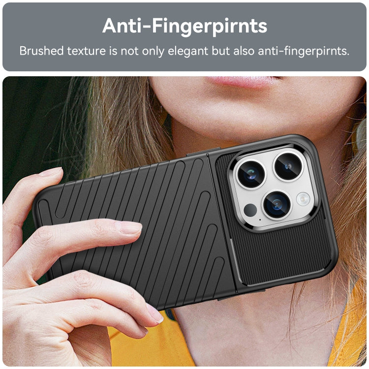 For iPhone 15 Pro Max Thunderbolt Shockproof TPU Phone Case(Black) - iPhone 15 Pro Max Cases by PMC TechLife | Online Shopping South Africa | PMC TechLife | Buy Now Pay Later Mobicred