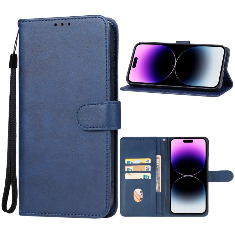 For iPhone 15 Pro Leather Phone Case(Blue) - iPhone 15 Pro Cases by PMC Jewellery | Online Shopping South Africa | PMC Jewellery