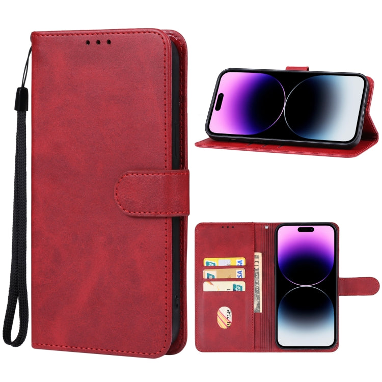 For iPhone 15 Pro Max Leather Phone Case(Red) - iPhone 15 Pro Max Cases by PMC Jewellery | Online Shopping South Africa | PMC Jewellery