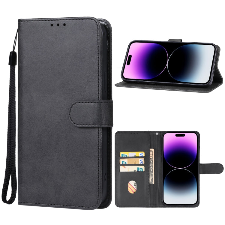 For iPhone 15 Pro Max Leather Phone Case(Black) - iPhone 15 Pro Max Cases by PMC Jewellery | Online Shopping South Africa | PMC Jewellery