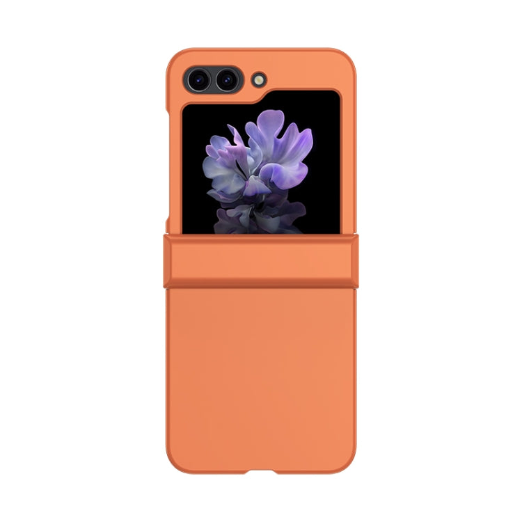 For Samsung Galaxy Z Flip5 Skin Feel PC Phone Case with Hinge(Orange) - free shipping - PMC TechLife - Order now!