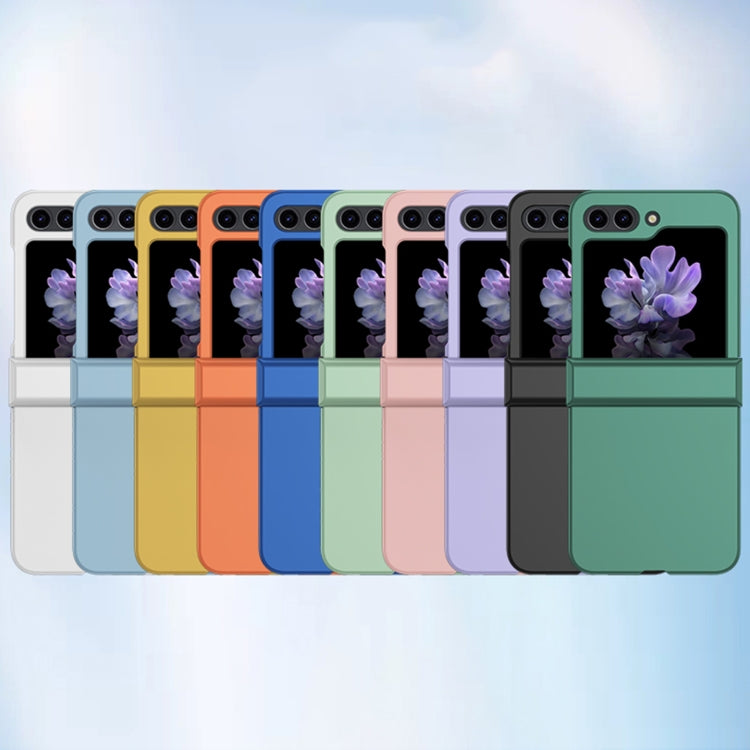 For Samsung Galaxy Z Flip5 Skin Feel PC Phone Case with Hinge(Orange) - free shipping - PMC TechLife - Order now!