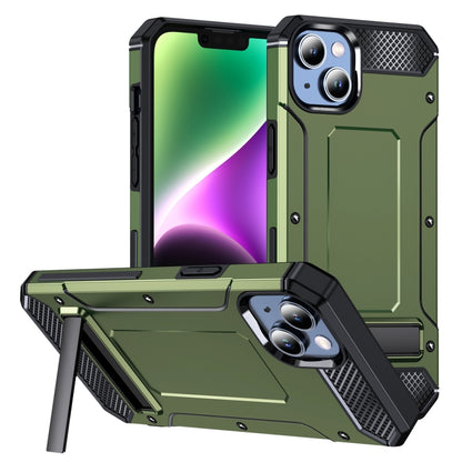 For iPhone 14 Pro Max Matte Holder Phone Case(Army Green) - iPhone 14 Pro Max Cases by PMC Jewellery | Online Shopping South Africa | PMC Jewellery