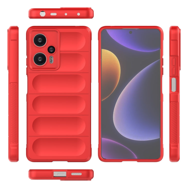 For Xiaomi Redmi Note 12 Turbo Magic Shield TPU + Flannel Phone Case(Black) - free shipping - PMC TechLife - Order now!