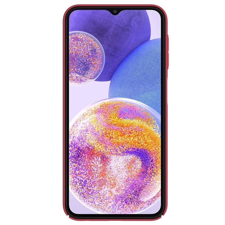 For Samsung Galaxy A24 4G NILLKIN Frosted PC Phone Case(Red) - Galaxy Phone Cases by NILLKIN | Online Shopping South Africa | PMC Jewellery