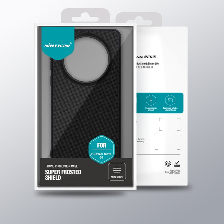 For Huawei Mate 60 NILLKIN Frosted Shield Pro PC + TPU Phone Case(Blue) - Huawei Cases by NILLKIN | Online Shopping South Africa | PMC TechLife | Buy Now Pay Later Mobicred