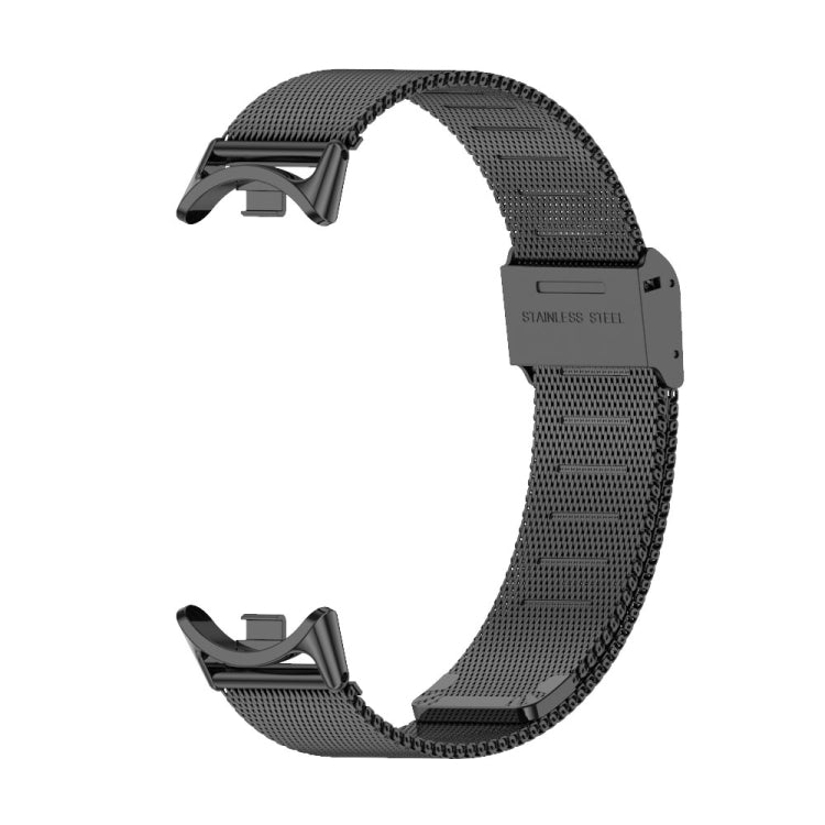 For Xiaomi Mi Band 8 Mijobs Milan Buckle Metal Stainless Steel Watch Band(Black) -  by PMC Jewellery | Online Shopping South Africa | PMC Jewellery