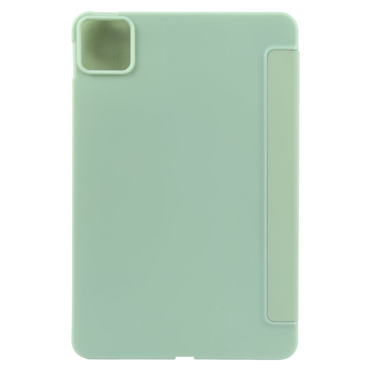 For Xiaomi Pad 6 / Pad 6 Pro Three-fold Holder Flip Tablet Leather Case(Mint Green) -  by PMC Jewellery | Online Shopping South Africa | PMC Jewellery