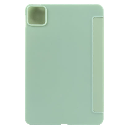 For Xiaomi Pad 6 / Pad 6 Pro Three-fold Holder Flip Tablet Leather Case(Mint Green) -  by PMC Jewellery | Online Shopping South Africa | PMC Jewellery